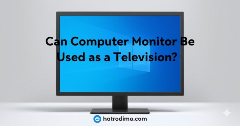 can a computer monitor be used as a television