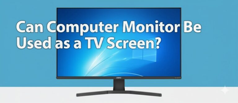 can a computer monitor be used as a tv screen
