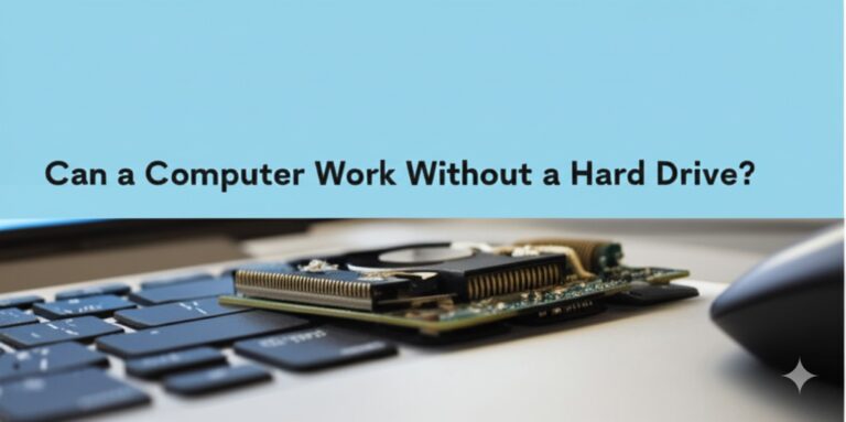 can a computer work without a hard drive
