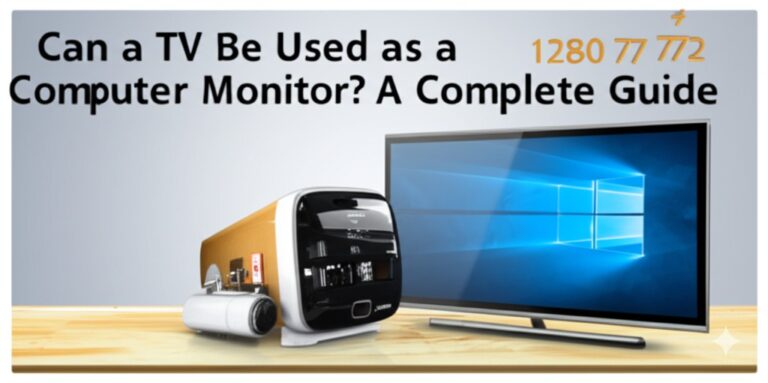 can a tv monitor be used as a computer monitor