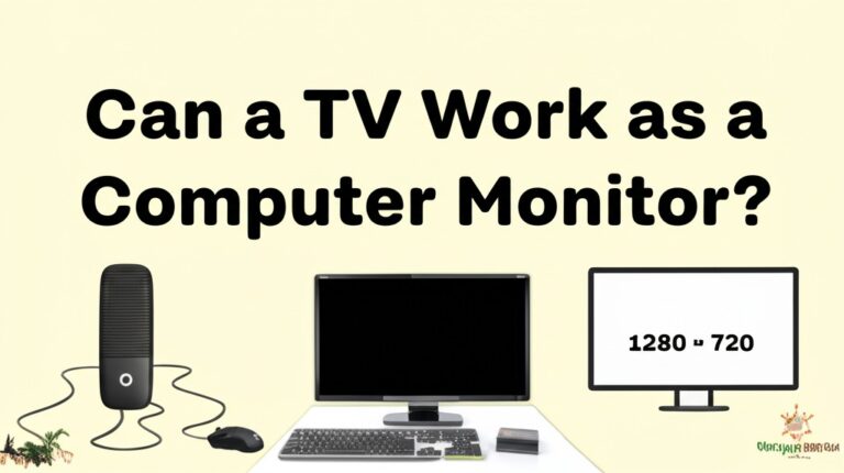 can a tv work as a computer monitor