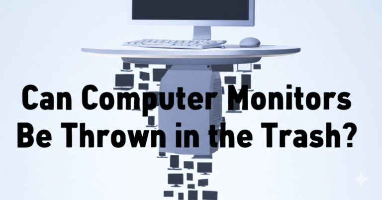 Can Computer Monitors Be Thrown in the Trash? - Computer Site Engineering