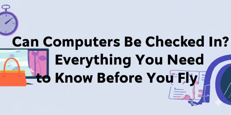 can computers be checked in