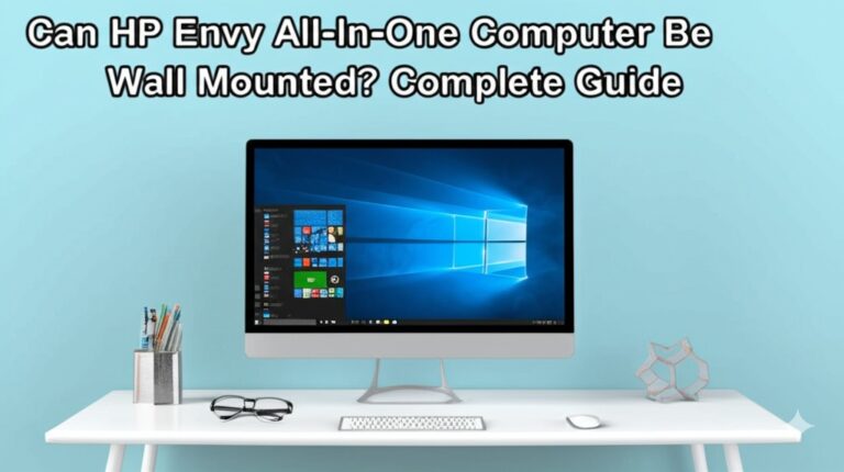 can hp envy all in one computer wall mounted