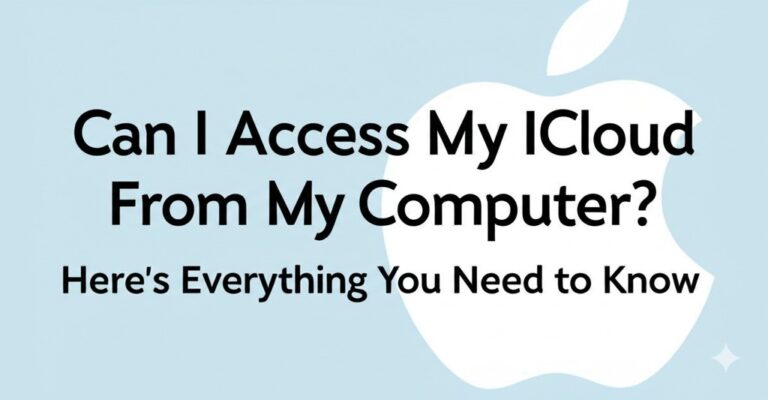 can i access my icloud from my computer