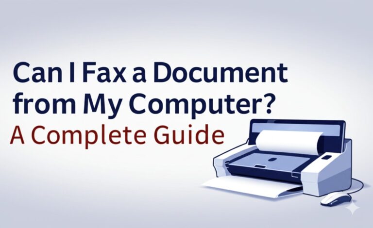 can i fax a document from my computer