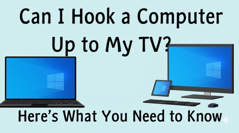 can i hook a computer up to my tv