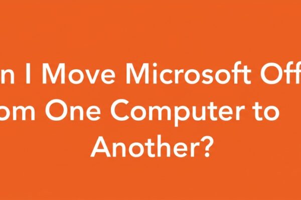 can i move microsoft office from one computer to another